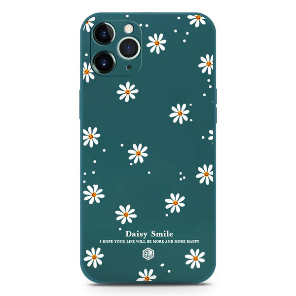 Daisy Smile Design Soft Phone Case - Silica Gel Case - Darkgreen - iPhone 11 Pro Max