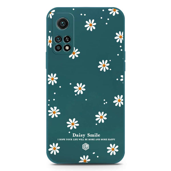 Daisy Smile Design Soft Phone Case - Silica Gel Case - Darkgreen - Xiaomi Mi 10T Pro