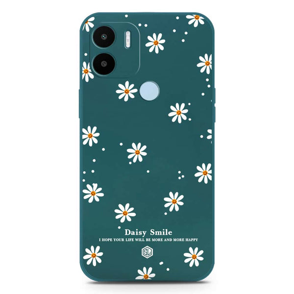 Daisy Smile Design Soft Phone Case - Silica Gel Case - Darkgreen - Xiaomi Redmi A1 Plus