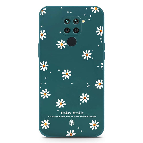 Daisy Smile Design Soft Phone Case - Silica Gel Case - Darkgreen - Xiaomi Redmi 10X 4G
