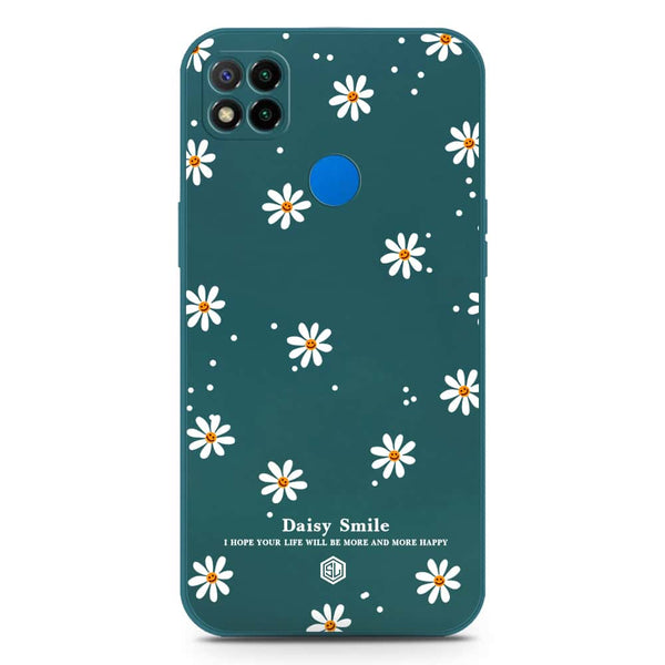 Daisy Smile Design Soft Phone Case - Silica Gel Case - Darkgreen - Xiaomi Redmi 10A