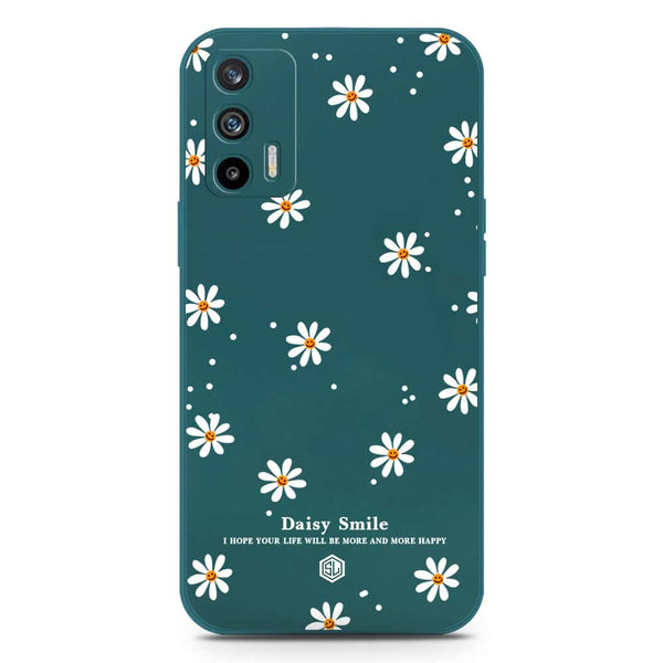Daisy Smile Design Soft Phone Case - Silica Gel Case - Darkgreen - Realme GT 5G