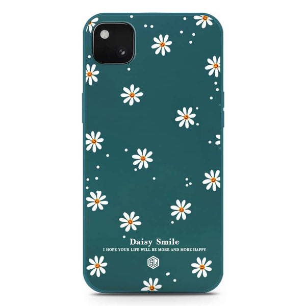 Daisy Smile Design Soft Phone Case - Silica Gel Case - Darkgreen - Google Pixel 4