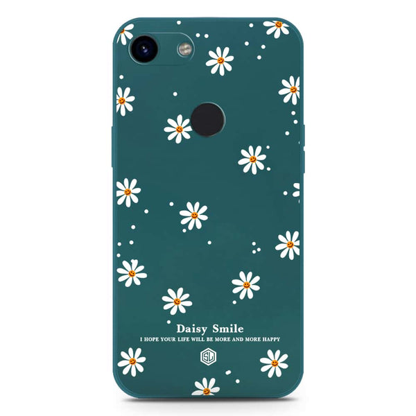Daisy Smile Design Soft Phone Case - Silica Gel Case - Darkgreen - Google Pixel 3a XL