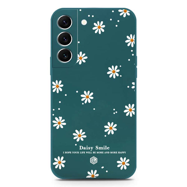 Daisy Smile Design Soft Phone Case - Silica Gel Case - Darkgreen - Samsung Galaxy S22 Plus 5G