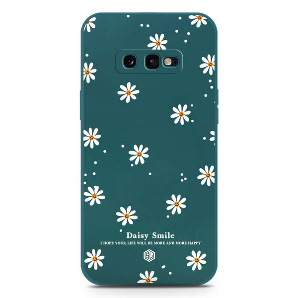 Daisy Smile Design Soft Phone Case - Silica Gel Case - Darkgreen - Samsung Galaxy S10e