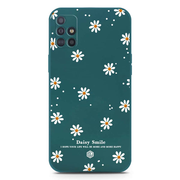 Daisy Smile Design Soft Phone Case - Silica Gel Case - Darkgreen - Samsung Galaxy M31s