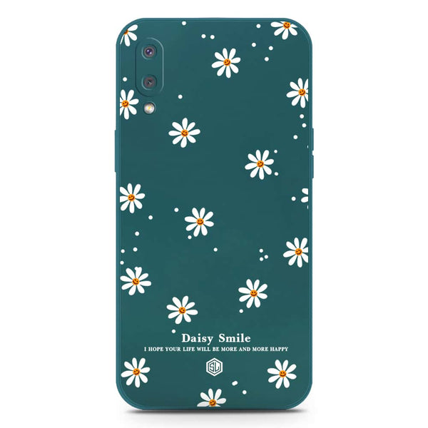 Daisy Smile Design Soft Phone Case - Silica Gel Case - Darkgreen - Samsung Galaxy M02