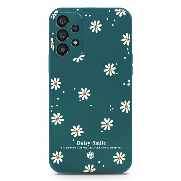 Daisy Smile Design Soft Phone Case - Silica Gel Case - Darkgreen - Samsung Galaxy A72