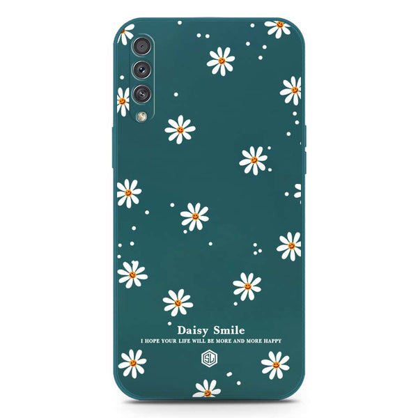 Daisy Smile Design Soft Phone Case - Silica Gel Case - Darkgreen - Samsung Galaxy A30s