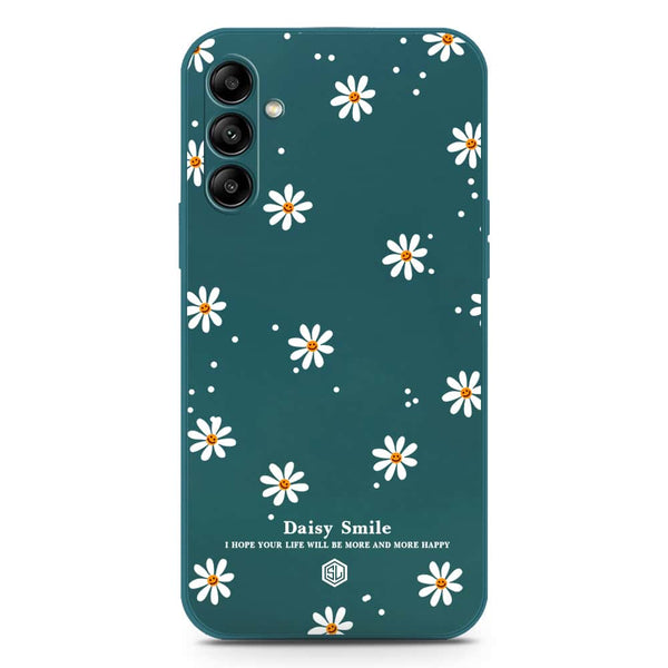 Daisy Smile Design Soft Phone Case - Silica Gel Case - Darkgreen - Samsung Galaxy A24 4G