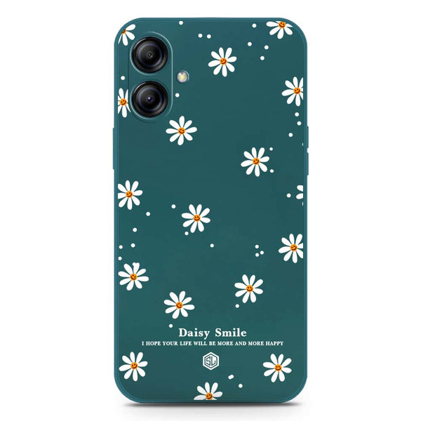 Daisy Smile Design Soft Phone Case - Silica Gel Case - Darkgreen - Samsung Galaxy A04e