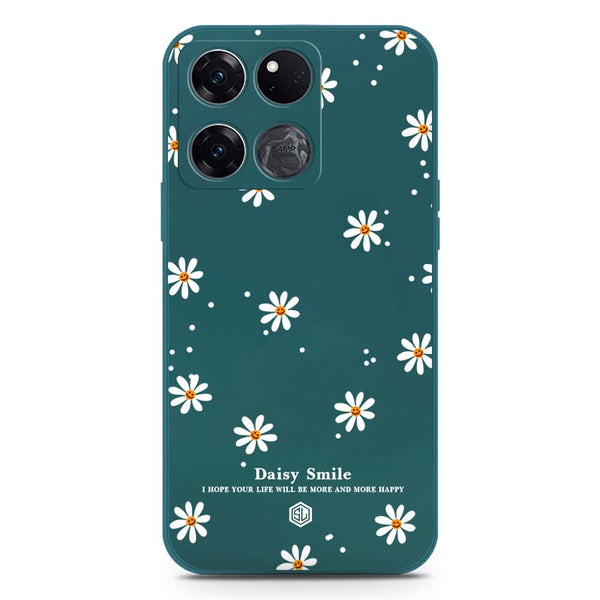 Daisy Smile Design Soft Phone Case - Silica Gel Case - Darkgreen - OnePlus Ace Racing