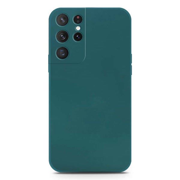 Skinlee Silica Gel Case - Darkgreen - Samsung Galaxy S21 Ultra 5G