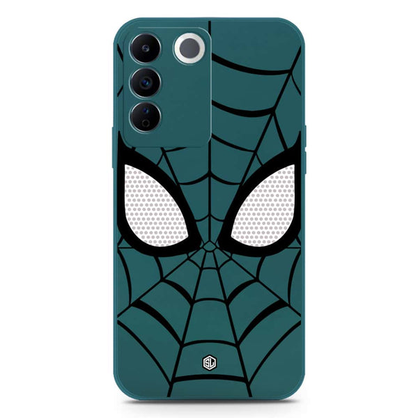 Cool Spider Design Soft Phone Case - Darkgreen - Vivo S16e