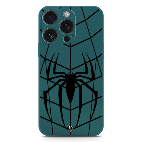 X-Spider Design Soft Phone Case - Silica Gel Case - Darkgreen - iPhone 16 Pro Max