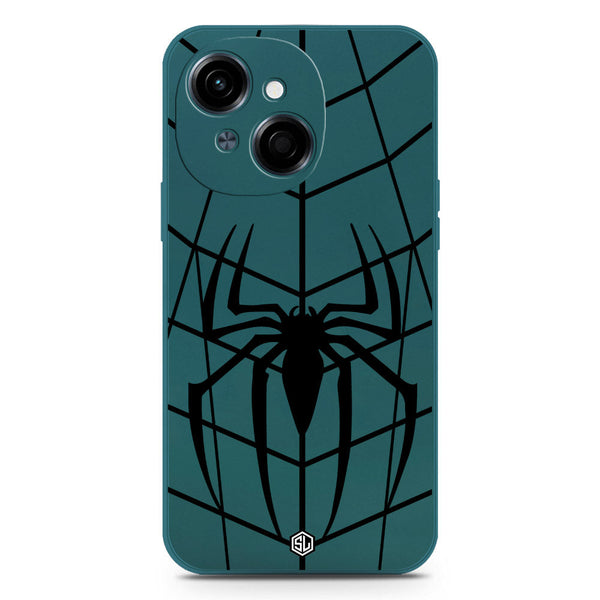 X-Spider Design Soft Phone Case - Silica Gel Case - Darkgreen - Tecno Spark Go 1