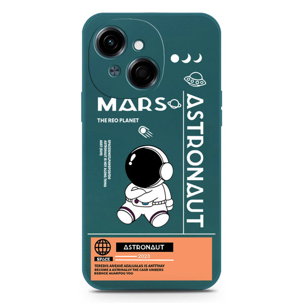 Astronaut Series Design Soft Phone Case - Silica Gel Case - Darkgreen - Tecno Spark Go 1