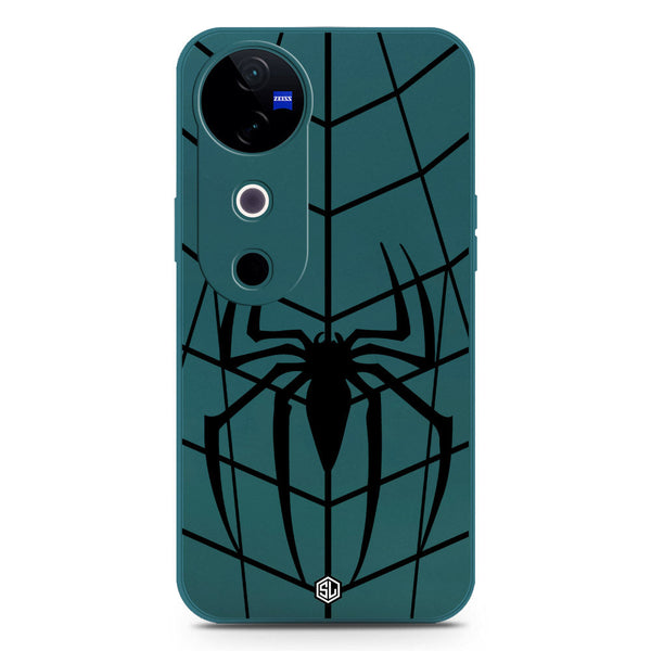 X-Spider Design Soft Phone Case - Silica Gel Case - Darkgreen - Vivo S19