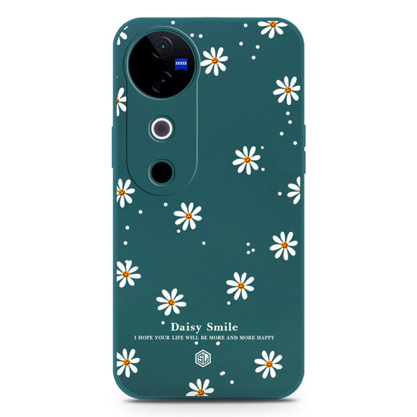 Daisy Smile Design Soft Phone Case - Silica Gel Case - Darkgreen - Vivo S19