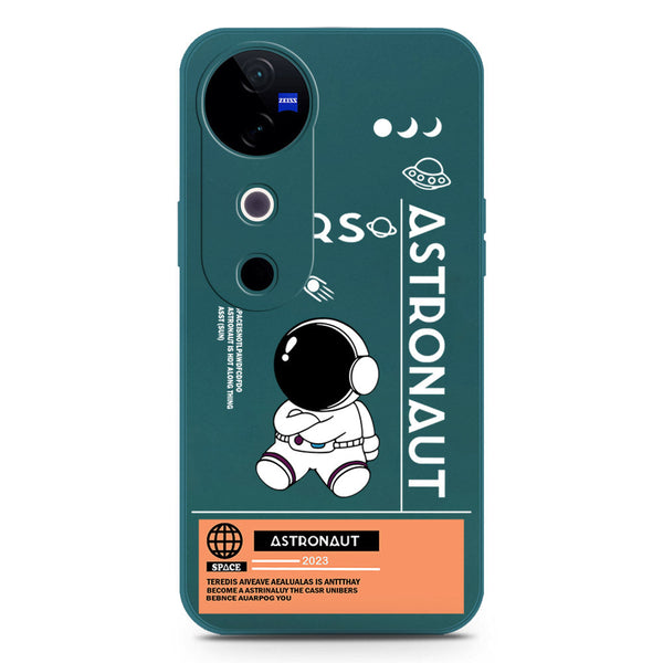 Astronaut Series Design Soft Phone Case - Silica Gel Case - Darkgreen - Vivo S19