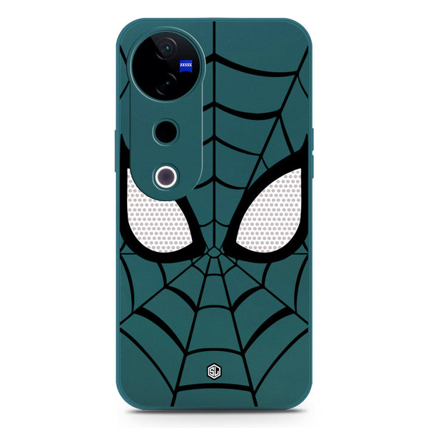 Cool Spider Design Soft Phone Case - Silica Gel Case - Darkgreen - Vivo V40 Pro