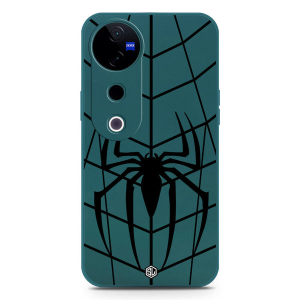 X-Spider Design Soft Phone Case - Silica Gel Case - Darkgreen - Vivo S19 Pro