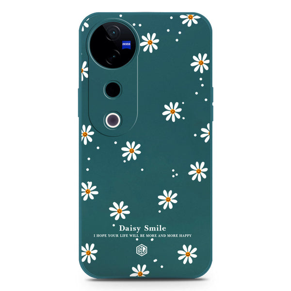 Daisy Smile Design Soft Phone Case - Silica Gel Case - Darkgreen - Vivo S19 Pro