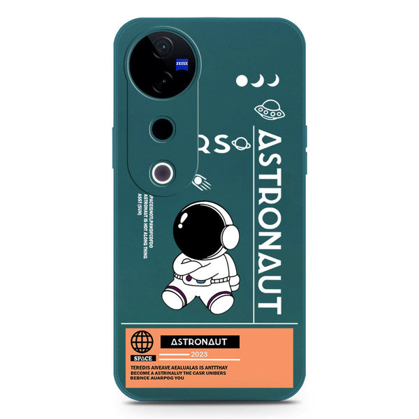 Astronaut Series Design Soft Phone Case - Silica Gel Case - Darkgreen - Vivo S19 Pro