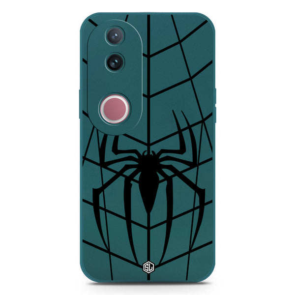 X-Spider Design Soft Phone Case - Silica Gel Case - Darkgreen - Vivo V50