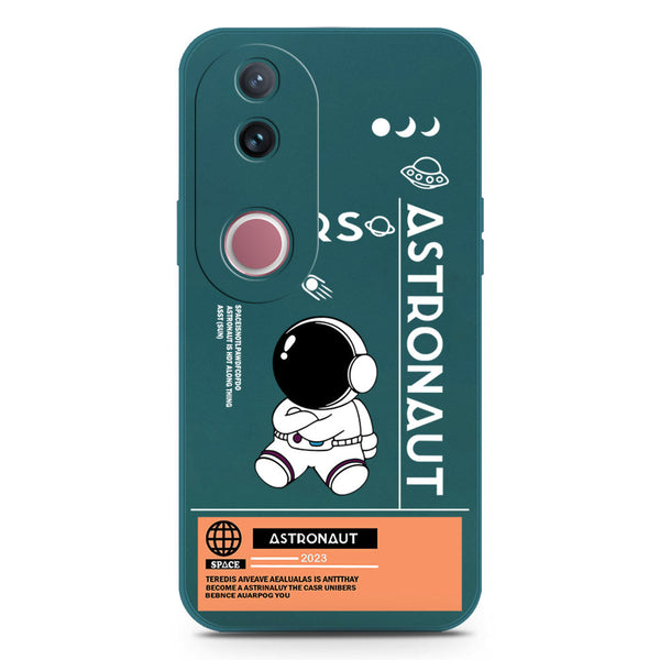 Astronaut Series Design Soft Phone Case - Silica Gel Case - Darkgreen - Vivo V50