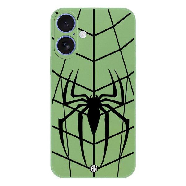 X-Spider Design Soft Phone Case - Silica Gel Case - LightGreen - iPhone 16 Plus