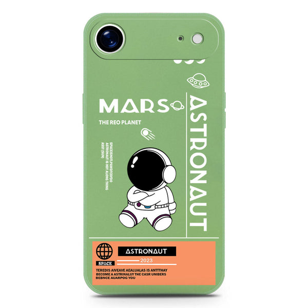 Astronaut Series Design Soft Phone Case - Silica Gel Case - LightGreen - iPhone 17 Air