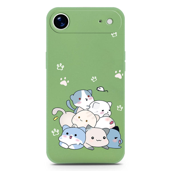 Cute Design Soft Phone Case - Silica Gel Case - LightGreen - iPhone 17 Air