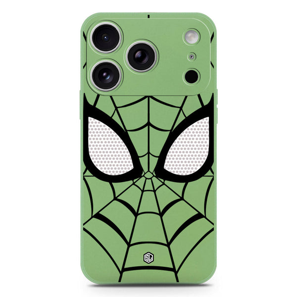 Cool Spider Design Soft Phone Case - Silica Gel Case - LightGreen - iPhone 17 Pro