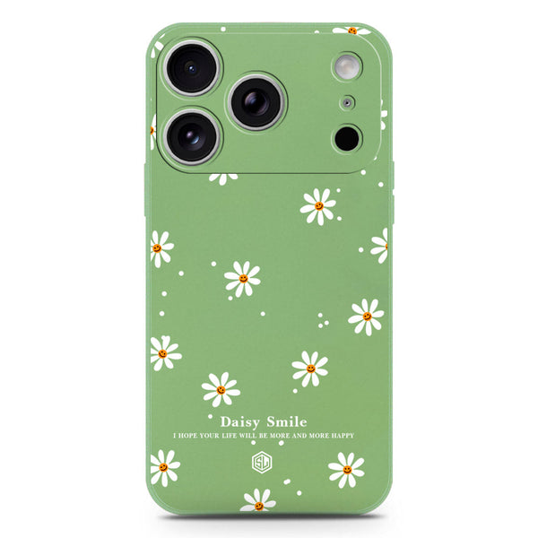 Daisy Smile Design Soft Phone Case - Silica Gel Case - LightGreen - iPhone 17 Pro