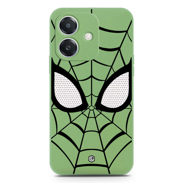 Cool Spider Design Soft Phone Case - Silica Gel Case - LightGreen - Oppo A3 4G