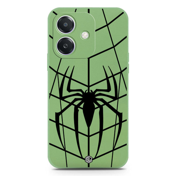 X-Spider Design Soft Phone Case - Silica Gel Case - LightGreen - Oppo A3x 5G