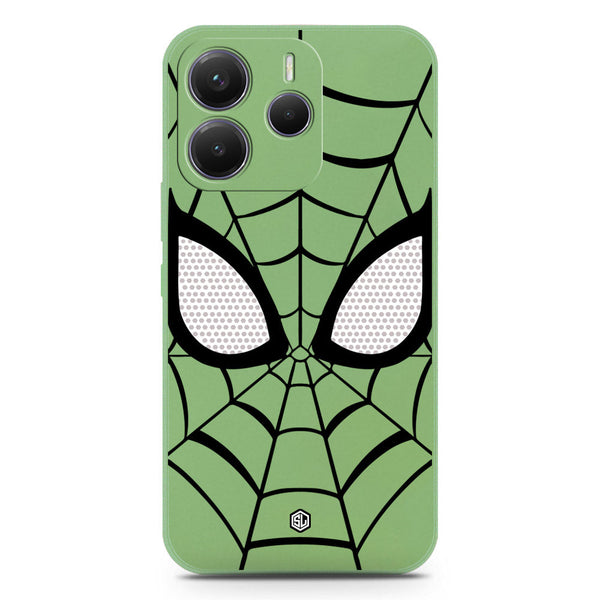 Cool Spider Design Soft Phone Case - Silica Gel Case - LightGreen - Xiaomi Redmi Note 14 4G