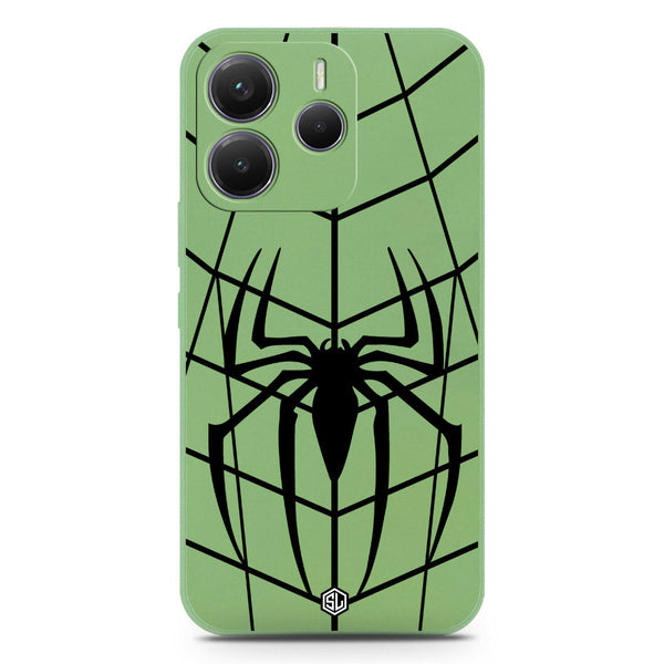 X-Spider Design Soft Phone Case - Silica Gel Case - LightGreen - Xiaomi Redmi Note 14 4G