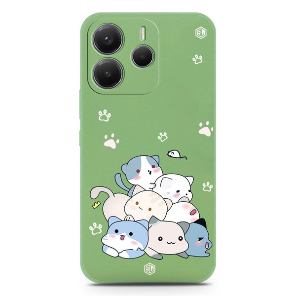 Cute Design Soft Phone Case - Silica Gel Case - LightGreen - Xiaomi Redmi Note 14 4G