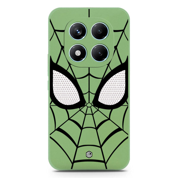Cool Spider Design Soft Phone Case - Silica Gel Case - LightGreen - Xiaomi Redmi Note 14 Pro 4G