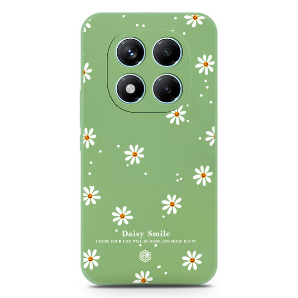 Daisy Smile Design Soft Phone Case - Silica Gel Case - LightGreen - Xiaomi Redmi Note 14 Pro 4G