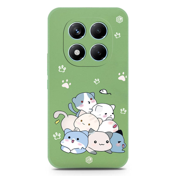 Cute Design Soft Phone Case - Silica Gel Case - LightGreen - Xiaomi Redmi Note 14 Pro 4G