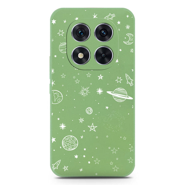 Stardust Dreams Design Soft Phone Case - Silica Gel Case - LightGreen - Xiaomi Redmi Note 14 Pro Plus 5G