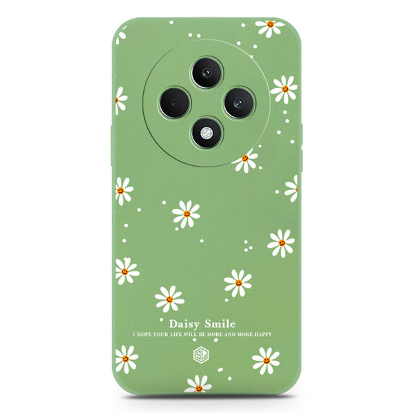 Daisy Smile Design Soft Phone Case - Silica Gel Case - LightGreen - Oppo F27
