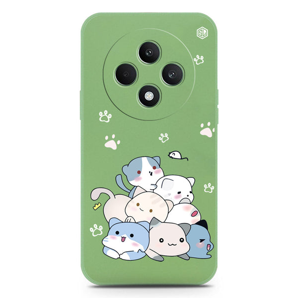 Cute Design Soft Phone Case - Silica Gel Case - LightGreen - Oppo F27