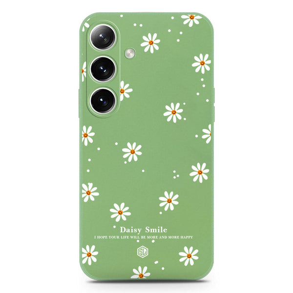Daisy Smile Design Soft Phone Case - Silica Gel Case - LightGreen - Samsung Galaxy A16