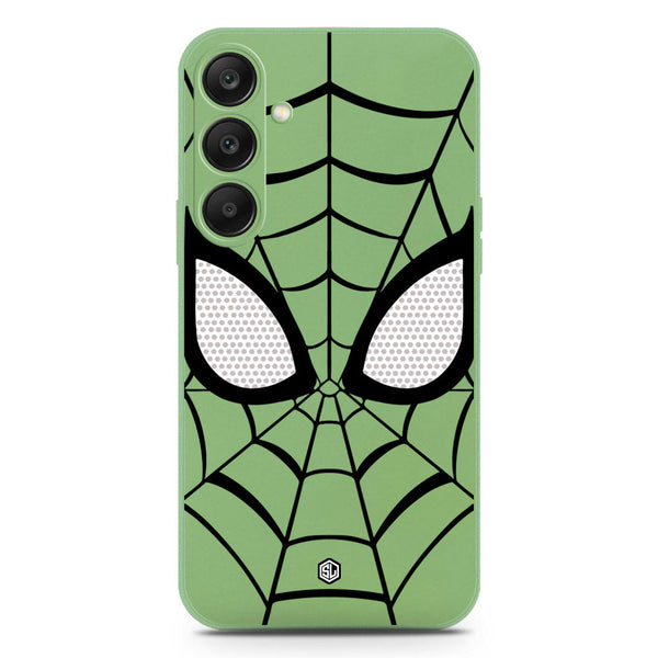 Cool Spider Design Soft Phone Case - Silica Gel Case - LightGreen - Samsung Galaxy S25