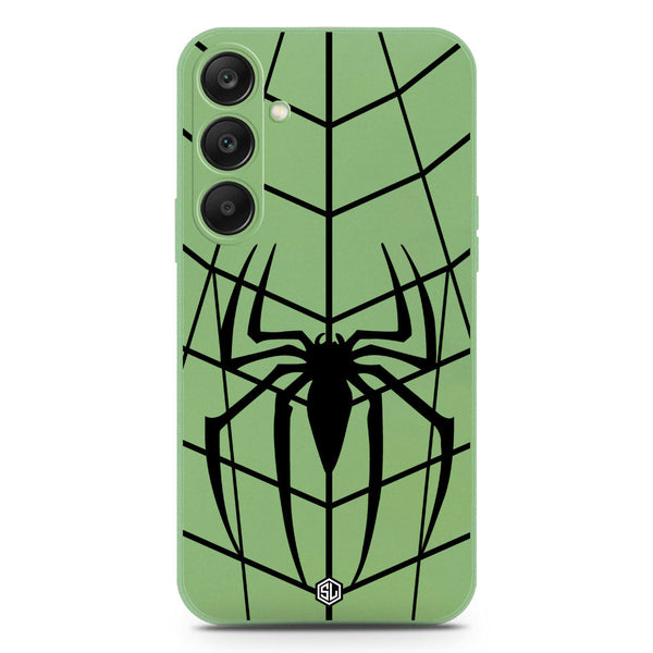 X-Spider Design Soft Phone Case - Silica Gel Case - LightGreen - Samsung Galaxy S25